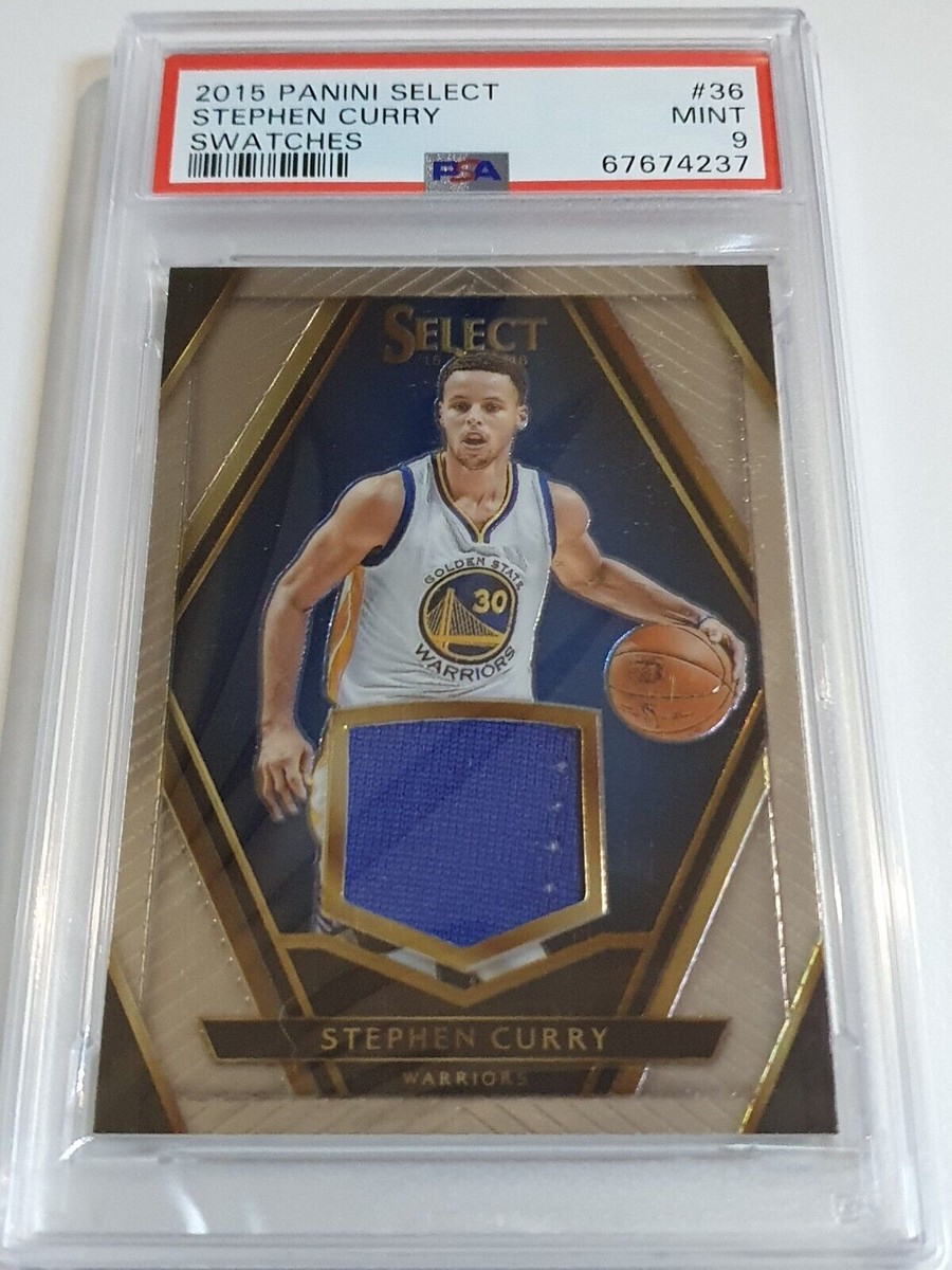 2015 Select Stephen Curry #PATCH /99 Game Worn Jersey - PSA 9 (POP