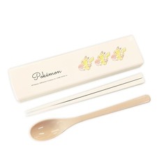 Pokemon Twin set Cutlery Latte / Chopsticks Spoon Pok mon Pocket Monster Japan