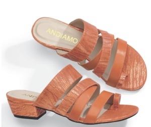 orange snake print shoes