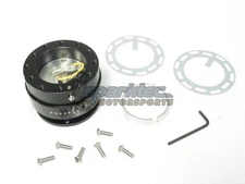 NRG Steering Wheel Quick Release Kit Generation 2.0 Black Body w/ Black Ring NEW