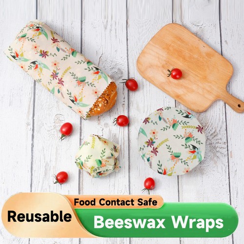 Certified Foodgrade Reusable Ecofriendly Cling Wrap Organic Beeswax Food Wraps