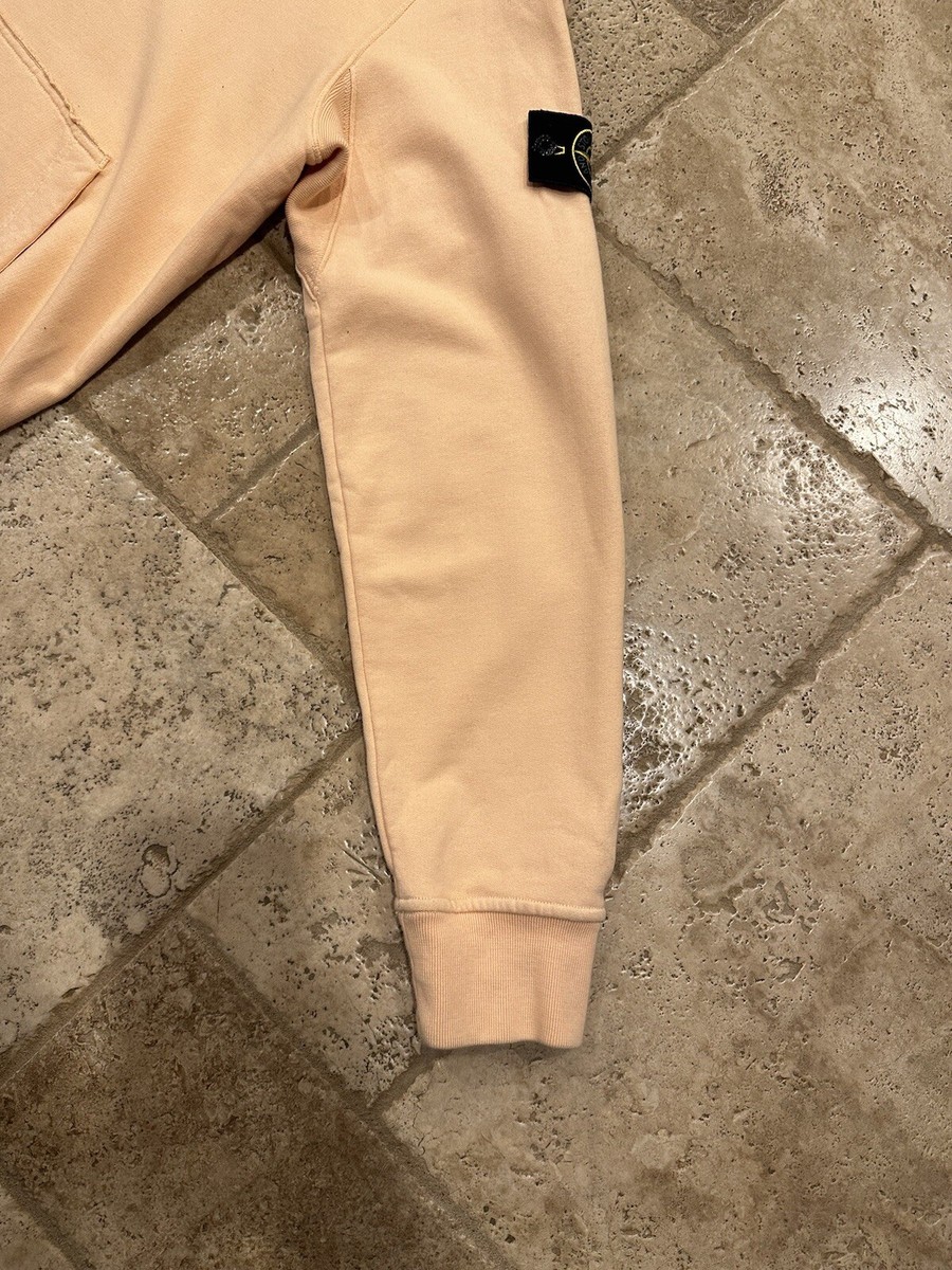 Stone Island Peach Pullover Logo Hoodie