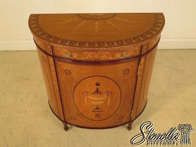 L45058: gabinete de madera satinada con incrustaciones Theodore Alexander #6105-480 ~ NUEVO Foto 3 de 4