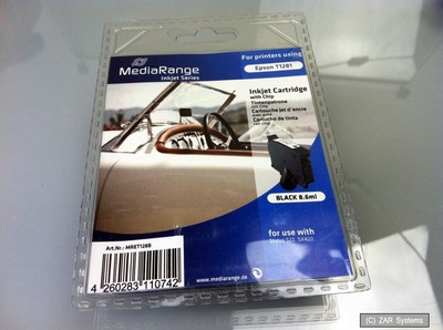 MEDIARANGE MRET128B Black Ink Cartridge (Epson T1281) for Stylus S22, SX420