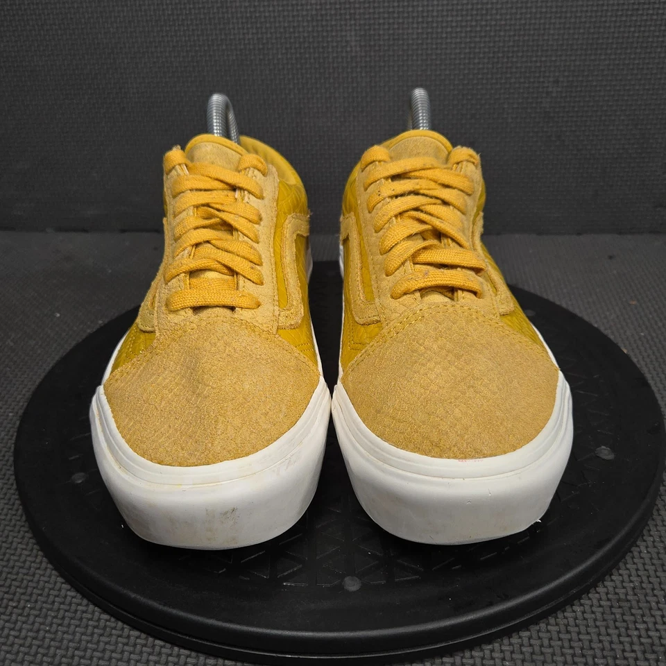 Vans Old Skool Zapatos de Plataforma en Relieve para Mujer Talla 7.5 Tenis de Cuero Amarillo Foto 2 de 4