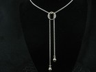 750 Yellow Gold Chain Link Necklace Movado Sterling Silver 925 and 18K