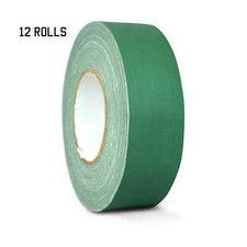 12 PACK GAFFERS STAGE TAPE - GREEN - 2 INCH X 60 YARDS HALF CASE 