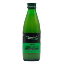 Sunita Organic Lime Juice - 250ml - Pack of 12