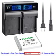 Kastar Battery LCD Rapid Charger for Canon NB-6LH CB2LY Canon PowerShot SX530 HS