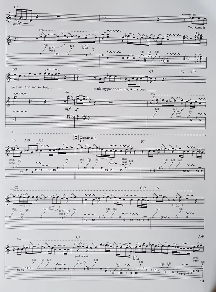 Stevie Ray Vaughan The Sky Is Crying Guitar Tab Sheet Music Book g1 - Image 3 of 4