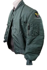 Greenbriar MA-1A sage green Flight Jacket Med.