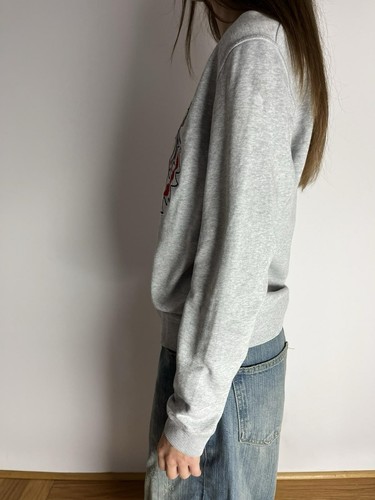 Kenzo Sweatshirt Sweatshirt Crewneck Embroidered Gray Big Logo Tiger Size L - 第 3/8 張圖片