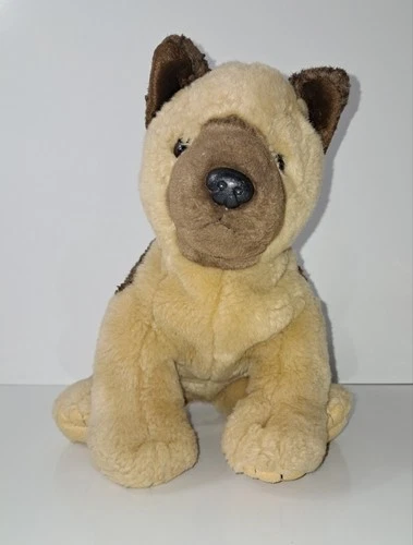 Vintage Ty Classics Schultzie German Shephard Plush Puppy Dog 2003 Retired 12"