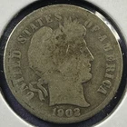 1902 10C Barber Dime (90346)