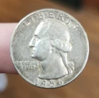 1956 Washington Quarter 25C Circulated Business Strike Philadelphia 90% SILVER