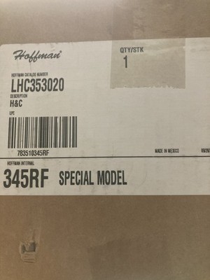 Hoffman LHC353020 Steel Enclosure 13 X 11 X 8 NEMA 12/3/4 Light Gray 16GA 32FE86