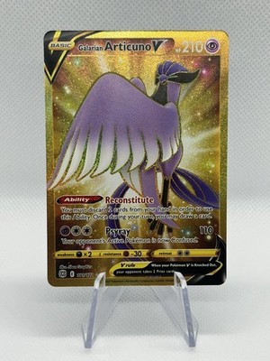 Galarian Articuno V (Secret) 181/172 Swsh09: Brilliant Stars Blue Ink Dot Error
