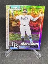 Junior Caminero 2026 Topps Series 1 Celebration #328 Opening Day Foil Tampa Rays