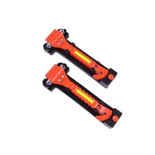 2 PCS Go DeCho Car Safety Hammer Emergency Escape Tool with Seat Belt Cutter ...