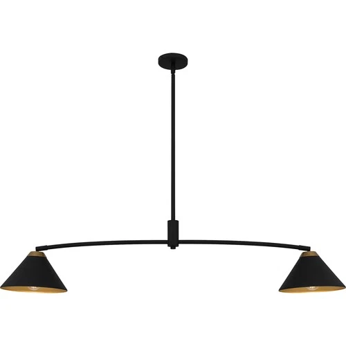 Quoizel ALS252 Alscott 2 Light 52"W Linear Chandelier - Black - Picture 1 of 7