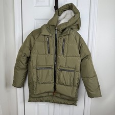 Orolay Kids Olive Green Down Puffer Winter Coat Hooded Duck Down, Sz 150 11-12Y