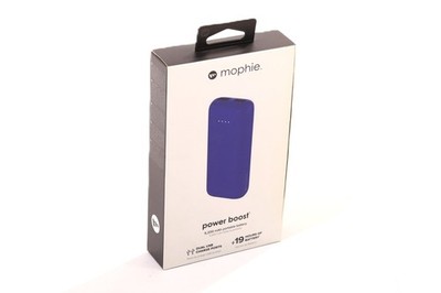 Mophie Power boost 5200 mAh Blue Power Bank P/N: PWR-BOOST-V3 (Open Box)