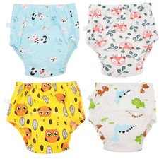 4pcs Baby Training Underwear Toddler Potty Training Pants Cotton Absorbent
