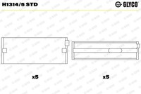 Glyco H1314/5 STD Kurbelwellenlager FüR Audi Seat Skoda VW