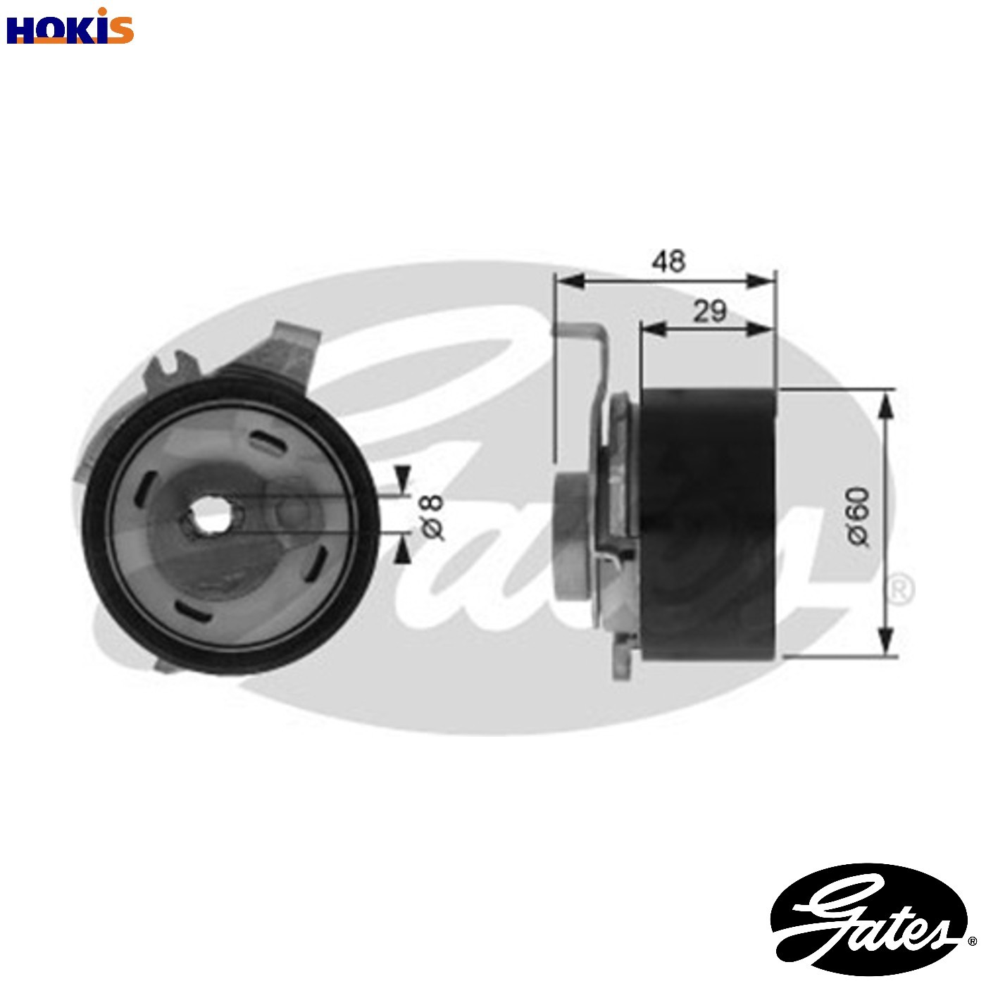 TENSIONER PULLEY TIMING BELT T43003 FOR MAZDA FORD YF 2.0L 4cyl TRIBUTEYF 2.0L - Image 8