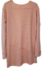 Free People IntimatelyWomen’s Stripe  Dream Terry Tunic-Size M-Orange/White-NWOT