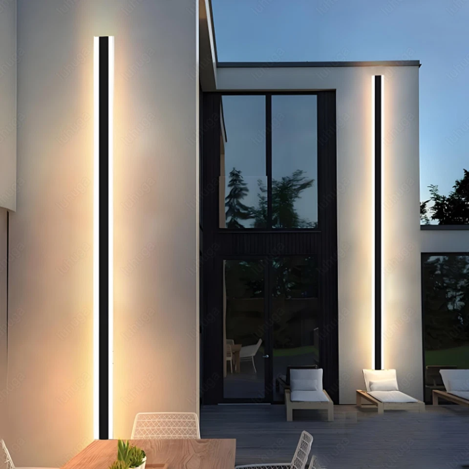 100cm LED Outdoor Lange Außenleuchte Wandlampe Wandleuchte Außenlampe Warmweiß - Bild 2 von 4