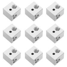 10 Pcs Print Heating Block Printing Kit Extruder Heater Aluminum