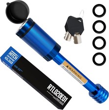 Trailer Hitch Locks, 5/8" Locking Hitch Pin for 2 Inch and 2 1/2” 1 Pack Blue