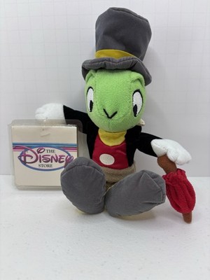 Vintage Disney Jiminy Cricket Mini Bean Bag Plush 8'' with Tag