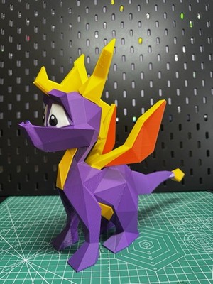 3D Printed - 9'' SPYRO | RETRO | Figurine