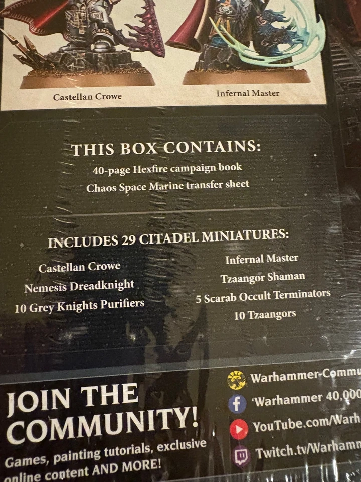 OOP Warhammer 40k Hexfire Box Set New Sealed Gray Knights Thousand Sons - Image 3 of 4