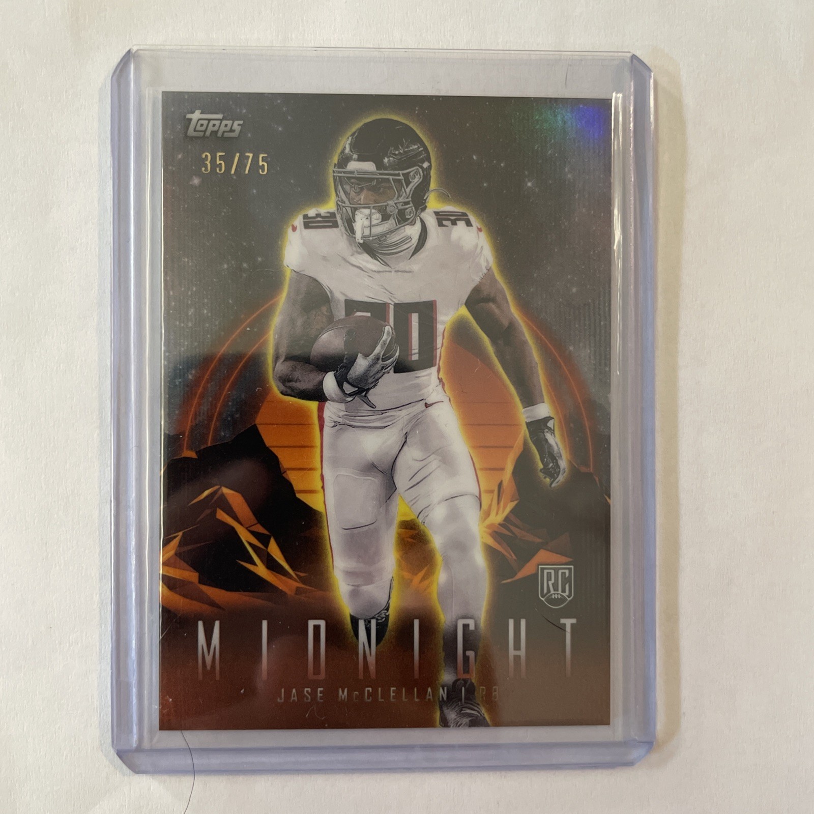 Jase McClellan #35/75 Dusk 2024 Topps Midnight Atlanta Falcons RC