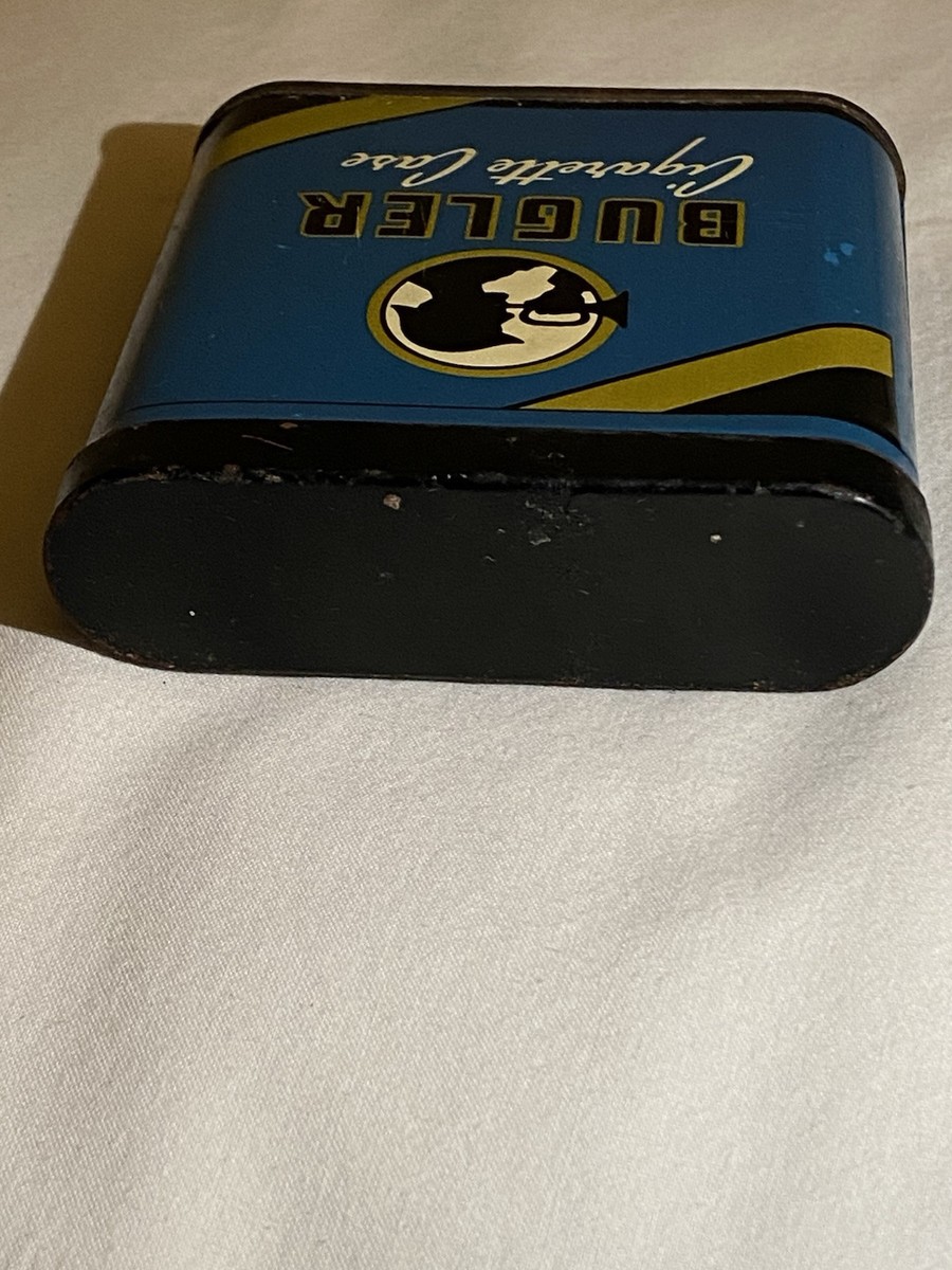 Vintage Bugler Cigarette Case, For Rolled Cigarettes, Tin Metal,  1930’s-1950’s
