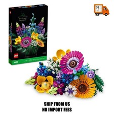 LEGO Botanicals Artificial Wildflower Bouquet - Fake Indoor Flower Building Set