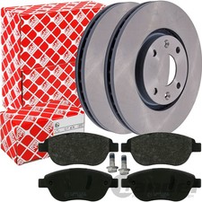 FEBI BREMSSCHEIBEN Ø283mm + BELÄGE VORNE für CITROEN C3 C4 + PEUGEOT 206 207 307