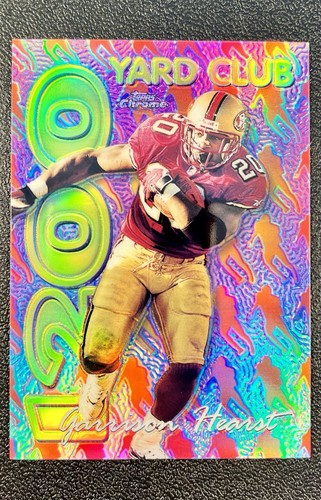 1999 Topps Chrome All-Etch 1200 Yard Club Refractor GARRISON HEARST #AE8 49ers