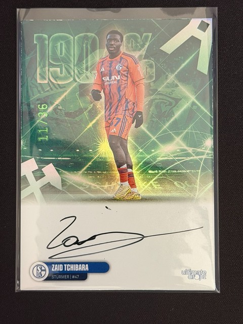 Ultimate Dropz FC Schalke 04 - Zaid Tchibara /36 On Card Auto