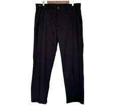 Greg Norman Pants Men s Size 36X32 Black Solid Pockets Zipper