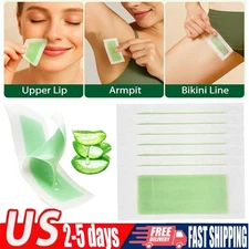 Hair Removal Paper Double Sided Cold Wax Strips Body Depilatory Patch Skin