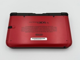 Nintendo 3DS XL 4GB Red/Black Console (NTSC) Works Great! Free Shipping!