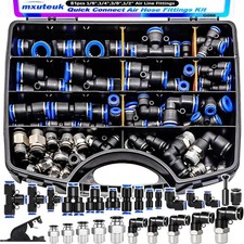 81PCS Quick Connect Air Fittings Kit - Versatile Sizes for Pneumatic Efficiency