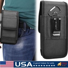 For Samsung S25 S24 S23 S22 S21 S20  Ultra Case Nylon Belt Clip Holster Pouch