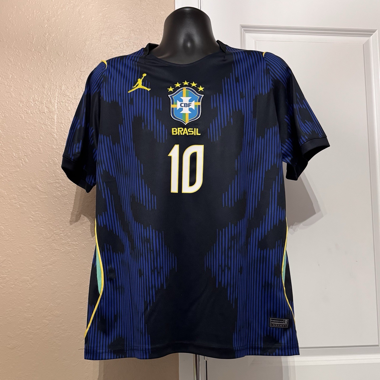 Nike (Jordan) Brazil 2026 World Cup Away Jersey (Neymar Jr #10)