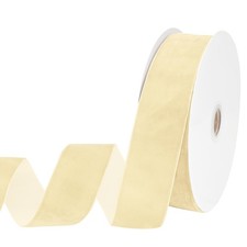 Ivory Velvet Ribbon 1-1/2 Inch Velvet Ribbon for Gift Wrapping Weddings Hair ...