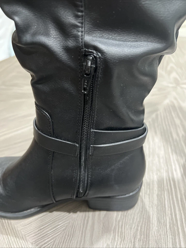 Apt 9 'Irene' Botas holgadas ecuestres hasta la rodilla negras para mujer talla 6 anchas Foto 4 de 4